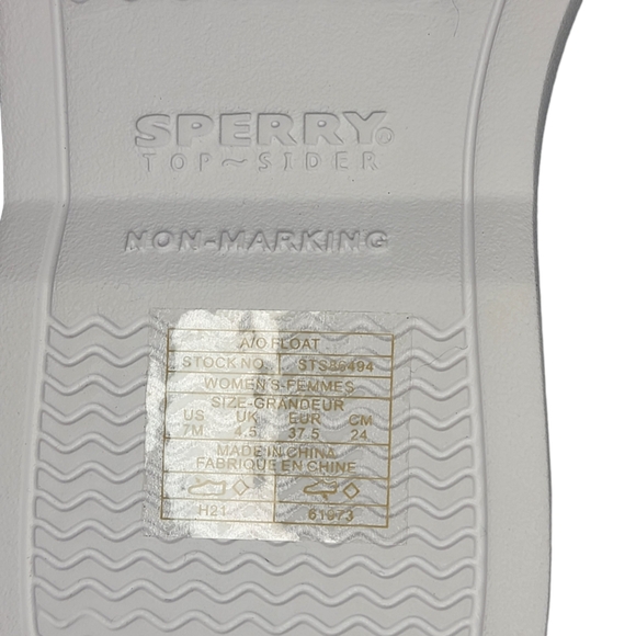 Sperry Top-Sider Boat Shoes - Navy Blue - Women's Size 7 - Picture 10 of 10